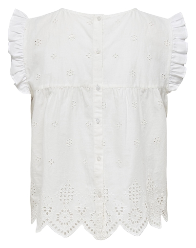 Only - ONLSilla Frill Top - Cloud Dancer